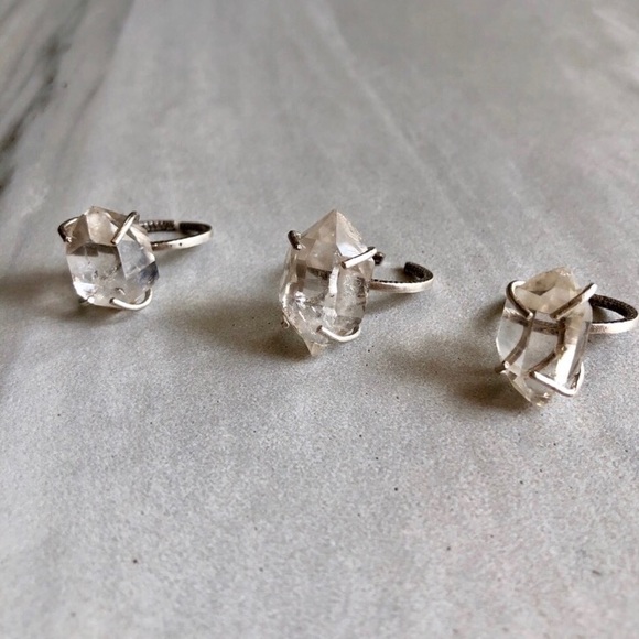 Last 1! 🌟HP 7/18🌟 Herkimer Diamond Crystal Ring - Picture 3 of 5